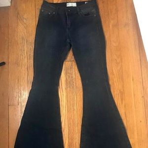 Free People Wide Legged Jeans